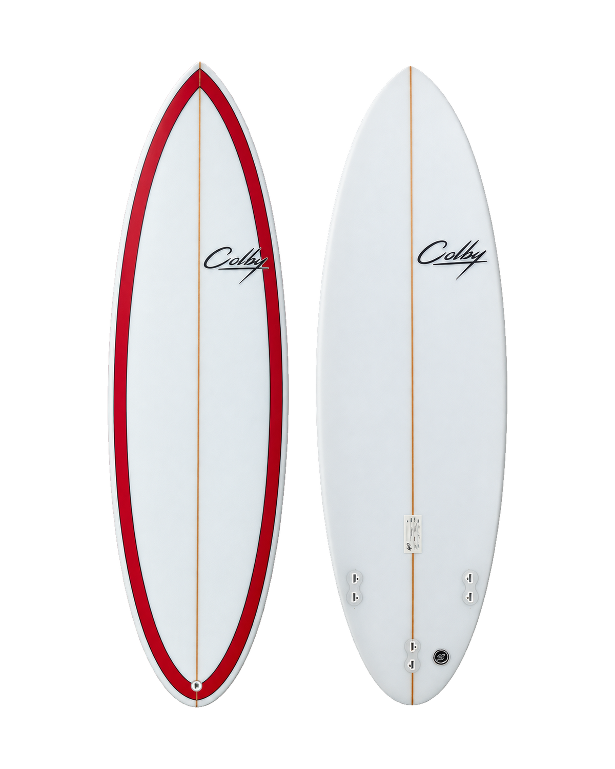 Grenade surfboard deck and underside