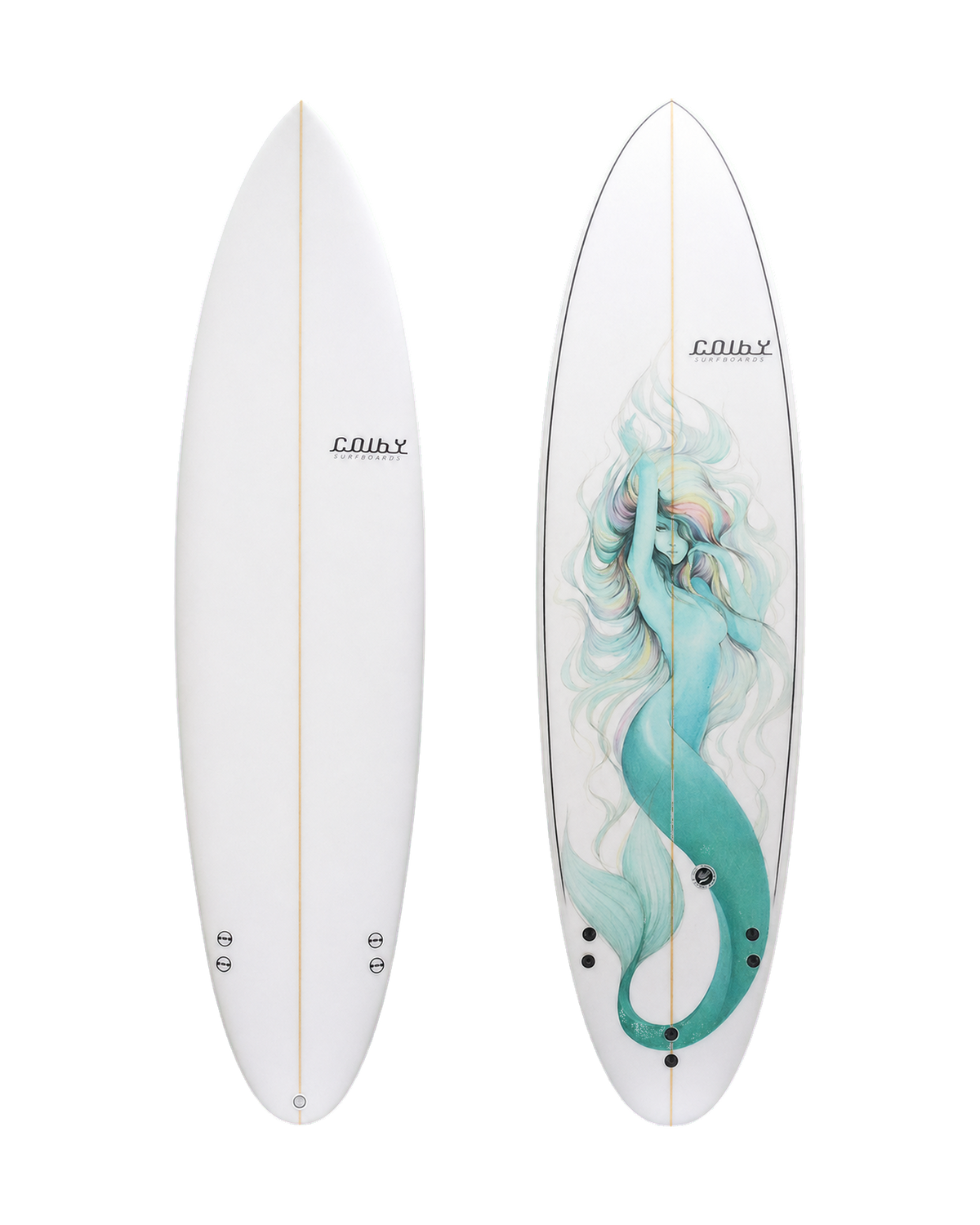Grenade surfboard deck and underside