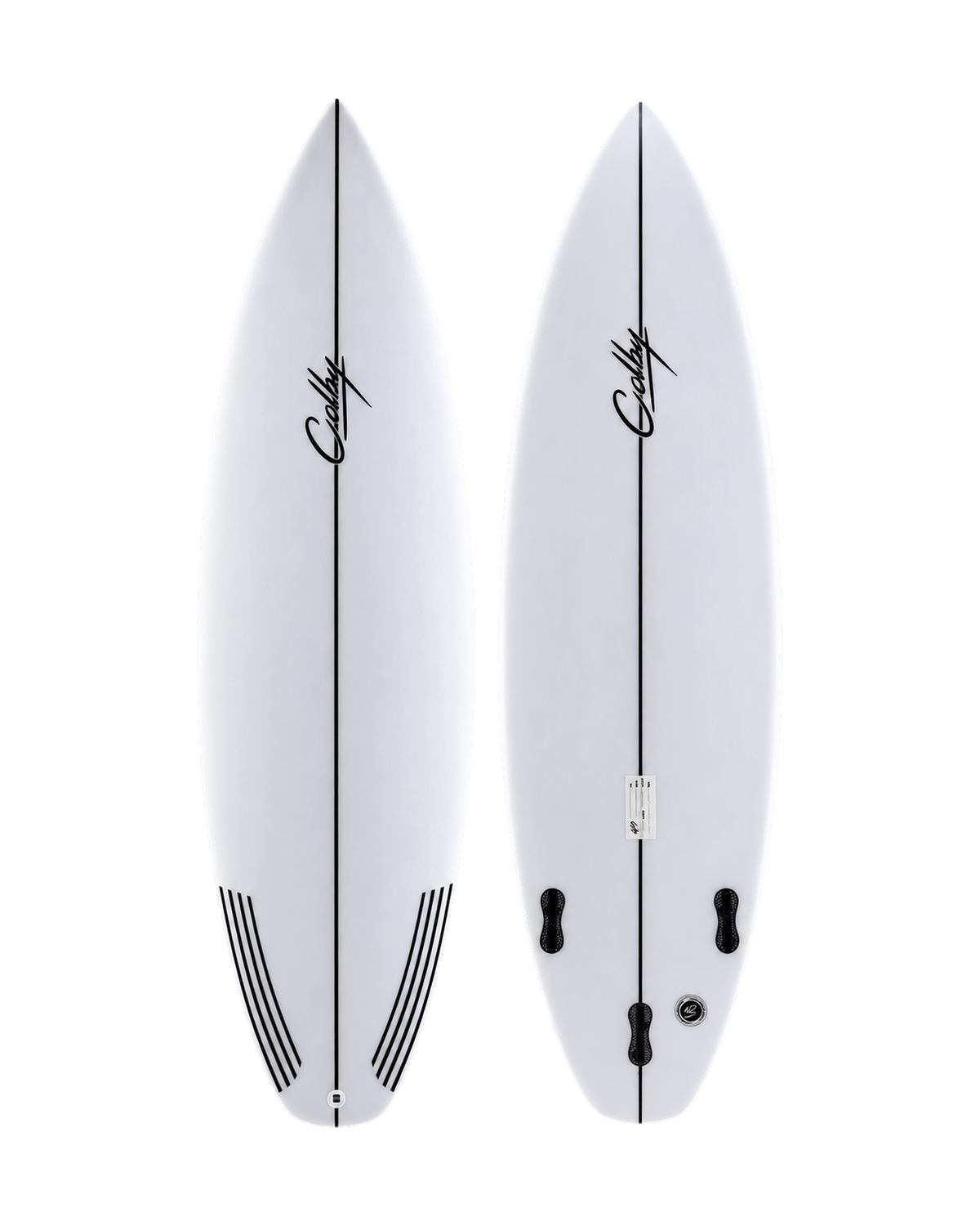 Hendrix surfboard deck and underside
