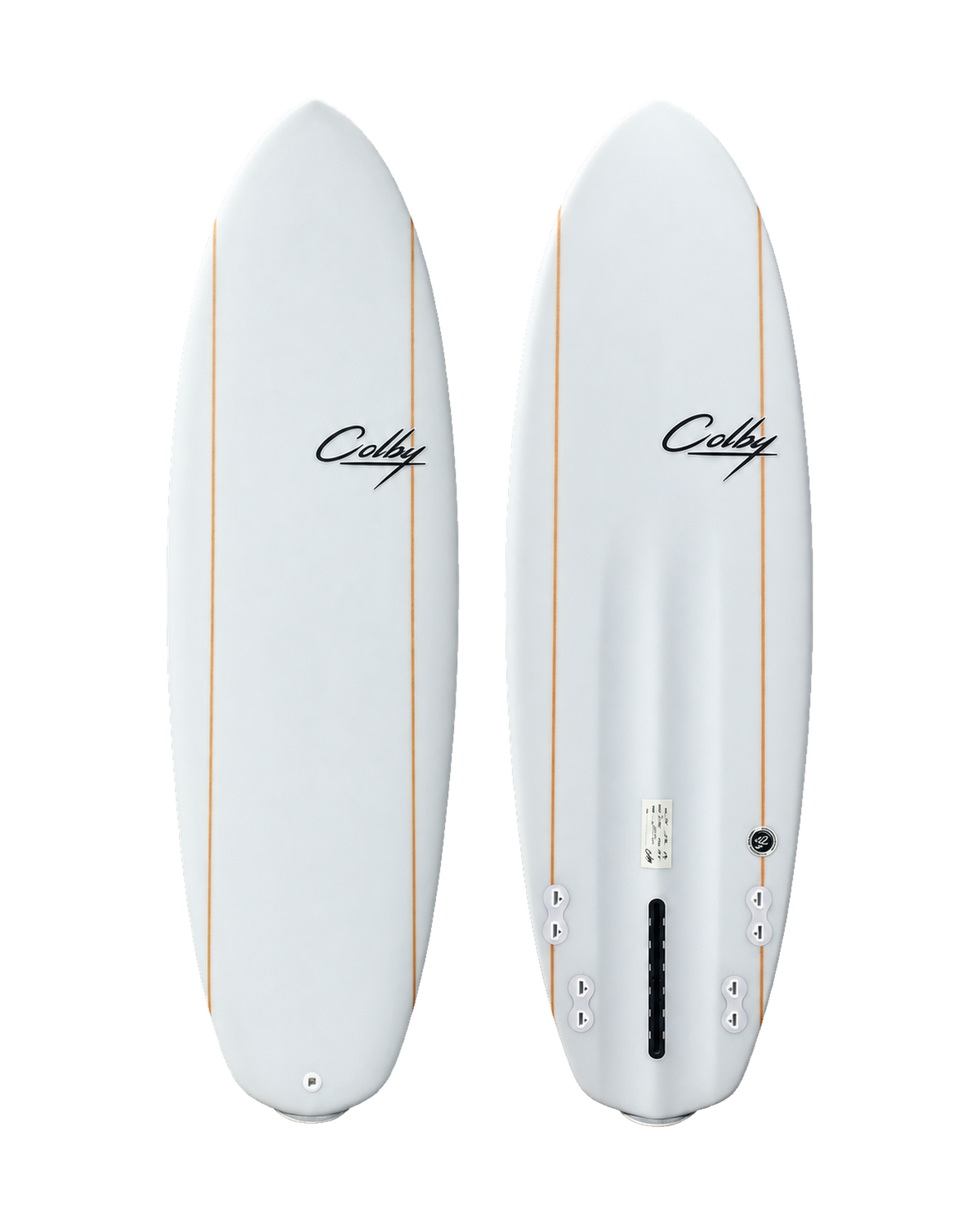 Jelly Fish surfboard deck and underside