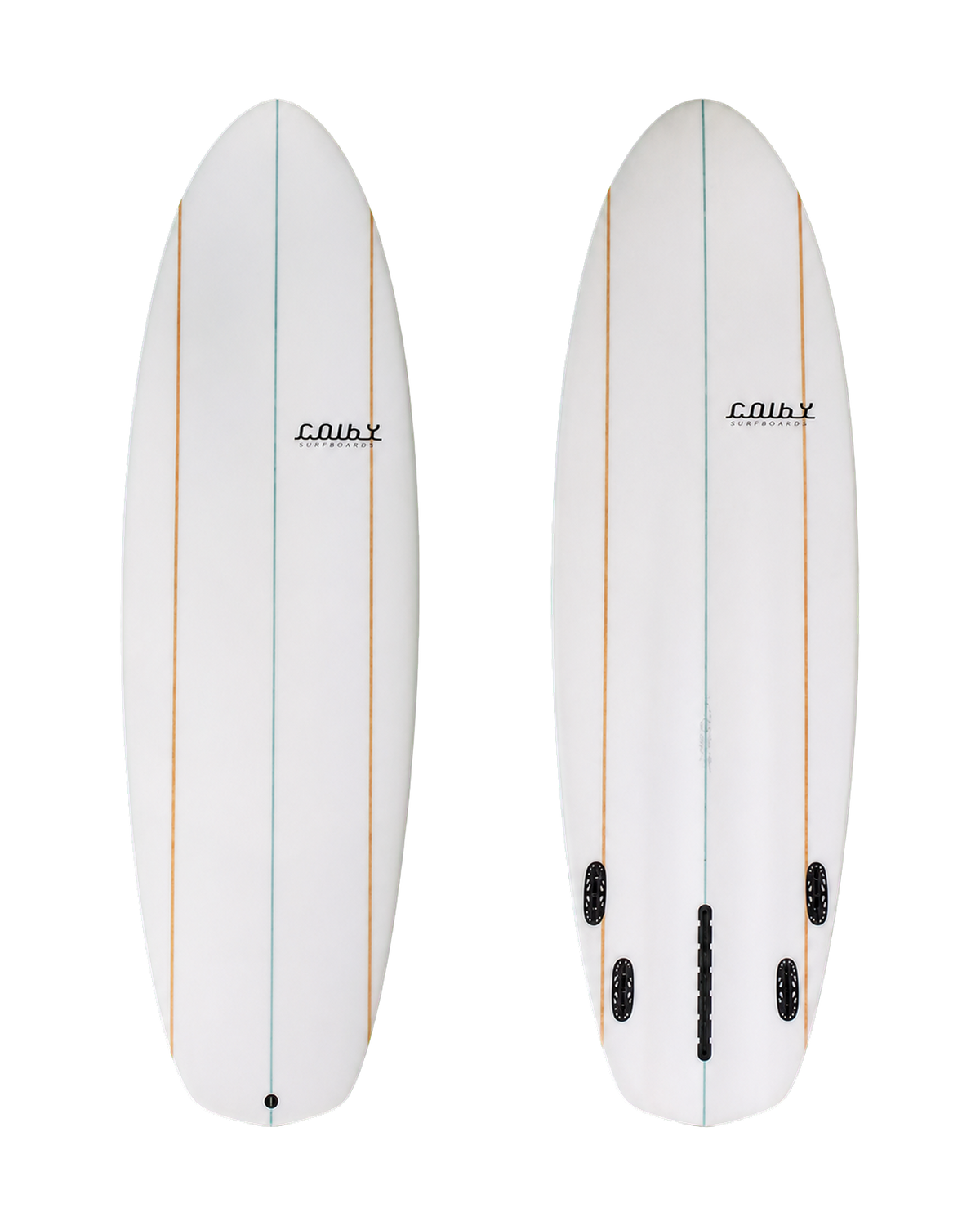 Jelly Fish surfboard deck and underside