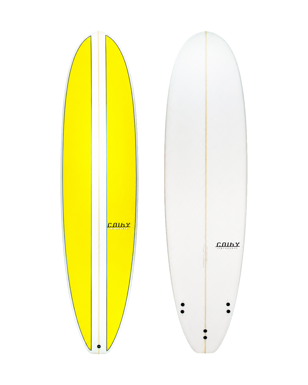 Mini Mal surfboard deck and underside